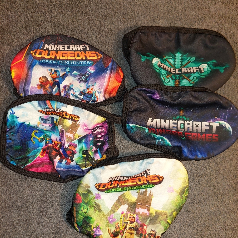 Minecraft Facemasks 5 pc.